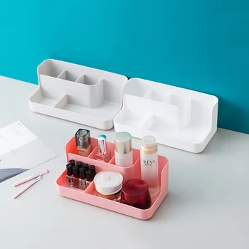 Makeup Organizer Badeværelse Opbevaringsboks Kosmetiske Planlægning Office Desktop Make Up, Smykker Opbevaringsboks Diverse Container