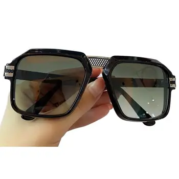 Overdimensionerede Square Solbriller til Mænd af Høj Kvalitet, Brand Designer Kørsel Spejl solbriller Mandlige UV400