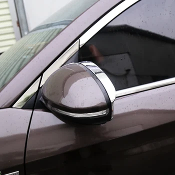 Bil Styling Regn Øjenbryn Dække Trim For Hyundai Tucson 2018 Tilbehør ABS Chrome bakspejlet Regn Vinger Trim C25