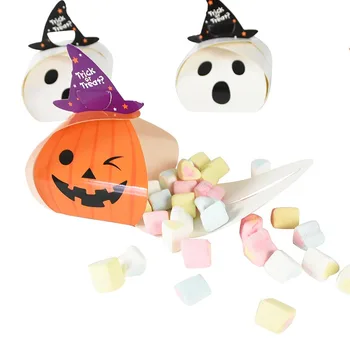 10stk Halloween Candy box Papir gaveæsker Trick eller Behandle Børn Gave Græskar Ghost Slik Poser Halloween Fest Dekoration af Forbrugsstoffer