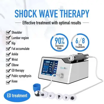 Bærbare 7 Sendere Shockwave therapy Maskine ED Behandling Shock bølge terapi til lindring af Smerter