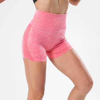 SVOKOR Kvinder Fitness Shorts Push Up Pink Shorts Casual Damer Slank Høj Talje Bunden Korte Leggings Træning Kører