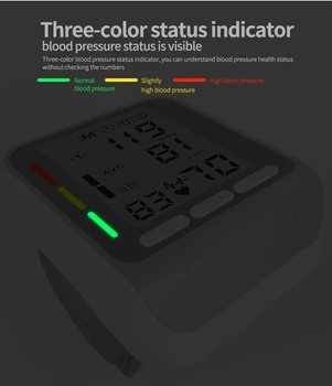KUIZOU Håndled Blood Pressure Monitor PulseHeart Beat Rate Meter Enhed for Medicinsk Udstyr Tonometer BP Mini Blodtryksmaaler