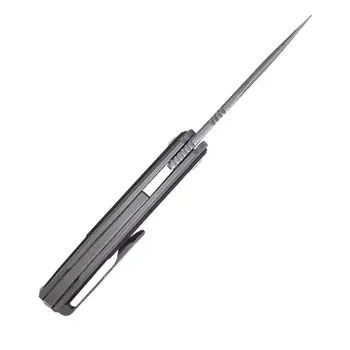 Kizer jagt kniv apus KI3554A1 2020 nye kulstof fiber håndtag kniv høj kvalitet udendørs camping værktøj