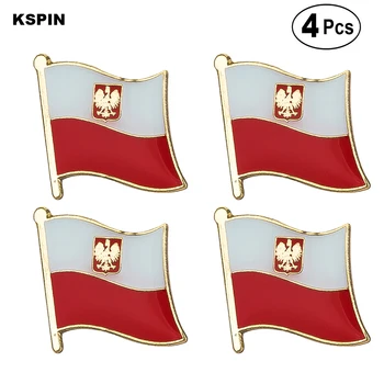 Bosnien Flag Pin Revers Pin-Badge Broche Ikoner 4stk