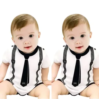 Baby nyfødt Tøj Barn Spædbarn Kids Baby Pige Dreng Udskrive Tøj Casual Romper Playsuit Buksedragt roupa infantil