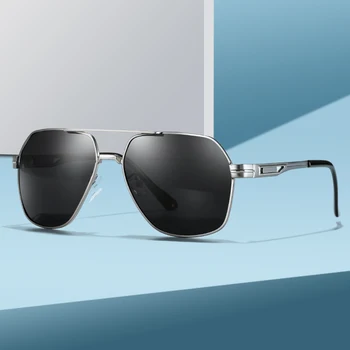 Klassisk Polariserede Solbriller Til Mænd Brand Design Metal Kørsel Sol Briller Kvinder Mode UV400 Nuancer Oculos de sol hombre