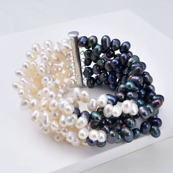 GG Smykker Naturlige Perle 7 Tråde 8