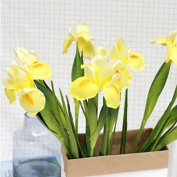 2stk/masse Rigtige Touch Kunstige Iris Blomster Blomster Til Bryllup Brude Falske Iris Blomster Planter Til Haven Room Decor