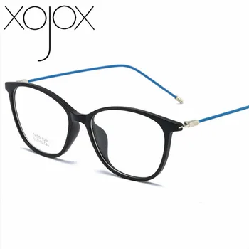 XojoX Cat Eye Briller Ramme Kvinder Mænd Mode Computer Vintage brillestel i Høj Kvalitet, Transparent TR90 Ultralet Briller