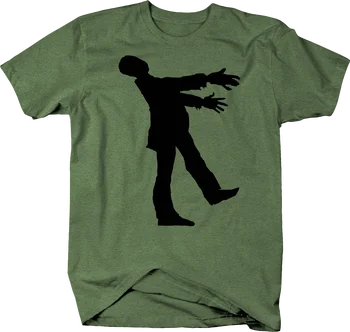 Zombie Gåture Halloween Døde Skræmmende T-Shirt Herre T-Shirts Mode 2019