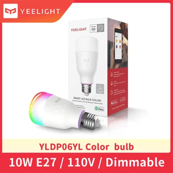 Yeelight E27 1S Smart LED Pære Multi Color Rgb Wi-Fi Dæmpbar 60W 110V Smartphone Kontrolleret Arbejde med Alexa/apple-homekit