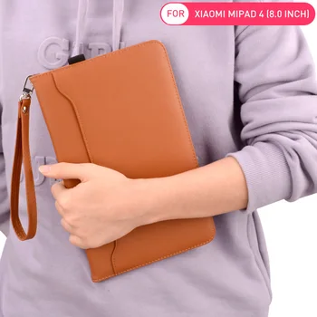 Luksus PU Læder Flip Tablet Tilfældet For Xiaomi Mi Pad 4 Pad4 Magnetiske Adsorption Smart Cover Til Xiaomi MiPad4 8 tommer Stå Funda