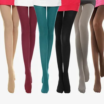 Kvinder leggings Candy Farve Uigennemsigtig Leggings Elasticitet Leggings Vinter benvarmere #15