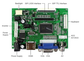 HDMI+VGA 2AV Control Board Kit til LTN141AT03 M141NWW1 QD14TL01 B141EW01 LP141WX3 1280X800 LCD LED skærm Driver yrelsen