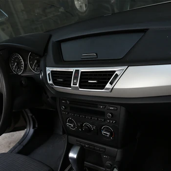 Til BMW X1 E84 2011-Bil Tilbehør ABS-Krom Interiør-Center Konsol Aircondition Vent Frame Trim