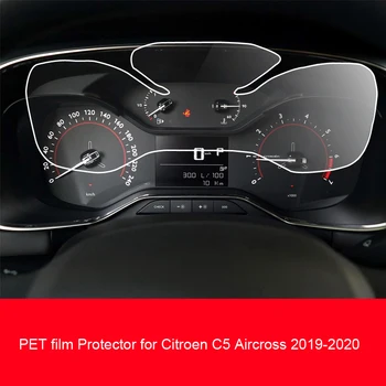 Bil Instrument Panel PET-Folie skærmbeskytter til Citroen C5 Aircross Indvendige Betjeningspanel Beskyttende 2017-2019
