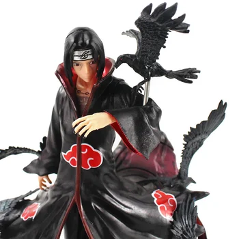 26cm Anime Naruto Shippuden Sasuke og Itachi PVC-Action Figur GK Sasuke og Itachi Med Krage Naruto Figur Model Toy