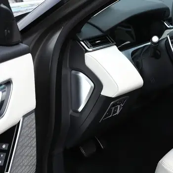 For land rover Range Rover VELAR 2017-2018 ABS Mat Sølv Side Dekoration Dække Trim Bil Indvendigt Tilbehør 2stk