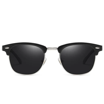 Mænd Polariserede Solbriller Mænd Kvinder Vintage Mode Semi Uindfattede 2020 Brand Designer-Pladsen Stråler Solen Briller Oculos De Sol UV400