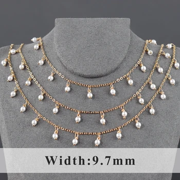 YEGUI C194,diy kæde,18k forgyldt,0,3 mikron,kobber, metal,håndlavede kæde,charme,smykker at gøre,diy armbånd, halskæde,1m/masse