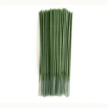 100 Stk Blomst Rod Wire Plast Kunstige Stamceller Havearbejde Potteplanter Dekoration Anlæg