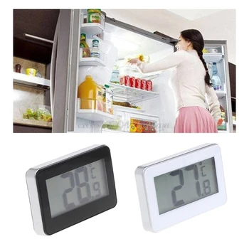 Køleskab Køleskab Termometer Vandtæt med Hængende Krog Stå LCD-Skærm G21 Whosale&DropShip