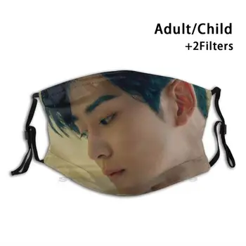 Sf9 Rpm Rowoon Print Genanvendelige Maske Pm2.5 Filter Ansigtsmaske Børn Sf9 Youngbin Inseong Jaeyoon Dawon Rowoon Zuho Taeyang Hwiyoung