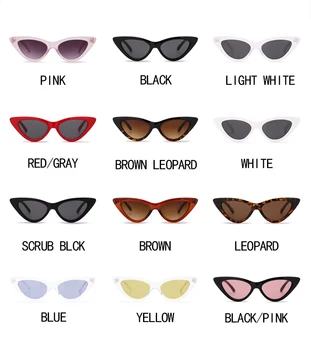 2019 Vintage Solbriller Kvinder Cat eye Briller Brand Designer Retro Solbrille Kvindelige Solbriller Leopard print Oculos de sol UV400