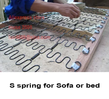 Sofa foråret Strækker foråret 10cm bed S spring rebound kraft, styrke nivellering overflade Hoppe Kraft reparation Forlængelse Foråret