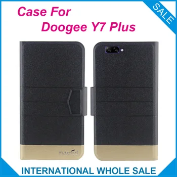 Original! Doogee Y7 Plus Tilfælde 5 Farver Mode Luksuriøse Ultra-tynd Flip Læder Beskyttende Dække for Doogee Y7 Plus Telefon Sag
