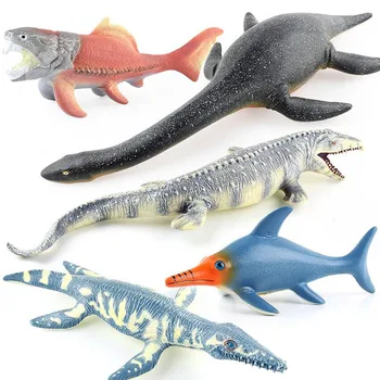 Kreative Marine Animal Figur Dukke Kids Legetøj Mosasaur Deng ' s Fisk Plesiosaurus Ichthyosaur Model Dinosaur Legetøj Julegave