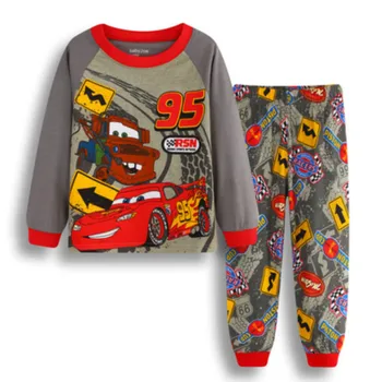 Børn pyjamas, nattøj Pixar Biler Lynet McQueen Pyjamas Pijamas pyjamas, nattøj Bomuld Tøj Sæt Nattøj