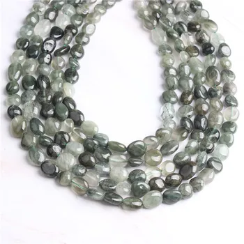 LingXiang Mode naturlige Smykker 8x10 mm amorfe Ocean Græs Agater Løse Perler DIY armbånd halskæde Tilbehør
