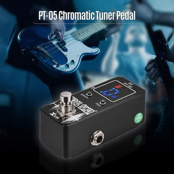 XVIVE Guitar Tuner PT-05 Mini Pocket Kromatiske Effekt-Pedal med Pitch Kalibrering & Flat Tuning for Guitar musikinstrumenter