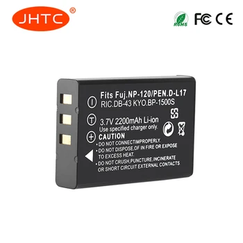 JHTC 2200mAh NP-120 FNP120 NP120 Kamera Batteri til Fujifilm FinePix F10 F11 Zoom M603 MX4 603 Batterier batería celular