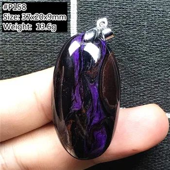 Top Naturlig Royal Purple Sugilite Vedhæng Smykker Til Kvinder Mand Healing Krystal Perler i Sølv Dråbe Vand Anticancer Sten AAAAA
