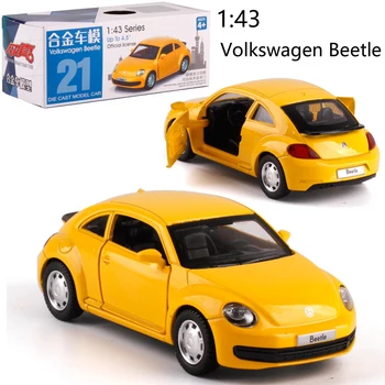 CAIPO 1:38 VW Beetle Legering pull-back køretøj model Trykstøbt Metal Model Bil For Boy Toy Samling Ven Børn Gave