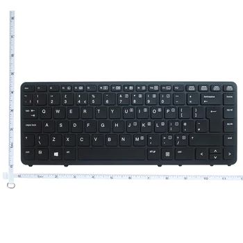 På engelsk Laptop tastatur til HP EliteBook 840 G1 850 G1 840 G2 850 G2-Serie UK layout INGEN Baggrundsbelyst INGEN peger stick