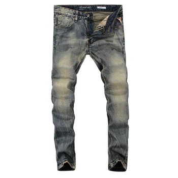 Italiensk Vintage Stil, Mode Mænds Jeans af Høj Kvalitet, Slim Fit Klassiske Jeans-Mænd Denim Bukser Brand Designer Basic Jeans til Mænd