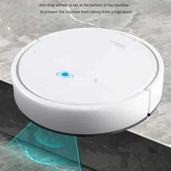 2500PA Robot Støvsuger Støv Mopning & Flot & Suge Tre-i-en Intelligent Anti-slip Vaccum Cleaner til Hjemmet