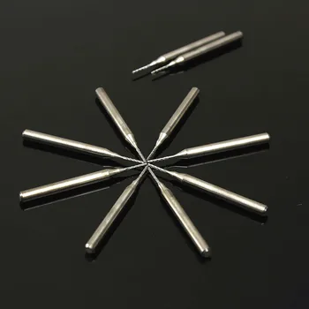 10stk 0,8 mm Fræser Bits 3.175 mm Skaft, fræsere Legering Wolfram Carbide Stål Fræseren endefræsere Metal Cutter