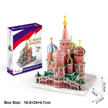 3D-Puslespil af Papir Model, Toy russisk Berømte Bygninger Sankt Basil ' s Katedral Pædagogisk Legetøj