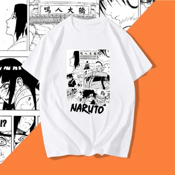 Harajuku T-shirt Naruto Sasuke Summer Harajuku Cool t-shirt Unisex T-Shirt Japansk Anime Sjove Tegneserie Hip Hop Toppe, t-Shirts t-shirts