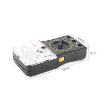 Mini Håndholdt Analog Multimeter AC/DC Voltmeter Amperemeter Modstand Kontinuitet Kapacitans Sikring & Dioder Tester