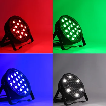 54x3W RGBW LED Fladskærms Farverige Par Lys DMX512 Kontrol For DJLive Disco Familie Party Bar Fase Virkning Lys Hurtig levering