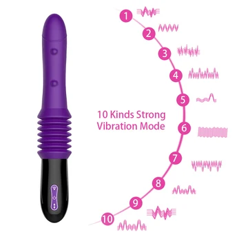 IKOKY Dildo Vibrator Kvindelige Onani Sex Machine Sex Legetøj til Kvinder, der Strækker sig Massageapparat G-spot Produkter Voksne