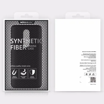 Nillkin syntetisk fiber telefonen tilfældet for oneplus 6 Carbon Fiber PP Tilbage Dække Sagen for oneplus 6 one plus 6