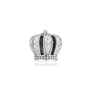 Passer til Pandora-Perler-Armbånd-Royal Crown Charme Oprindelige 925 Sterling Sølv Smykker Gratis Fragt
