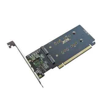 PCI Express 3.0 x16 at 4Port M. 2 NVME SSD Raid-Adapter-Kort VROC Riser-Kort Støtte 2230 2242 2280 2260 M. 2 NVME AHCI SSD til PC
